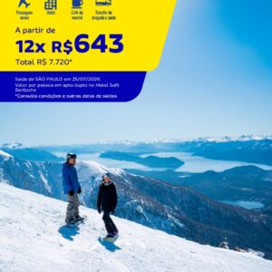 Bariloche 8 dias: neve e experiência completa