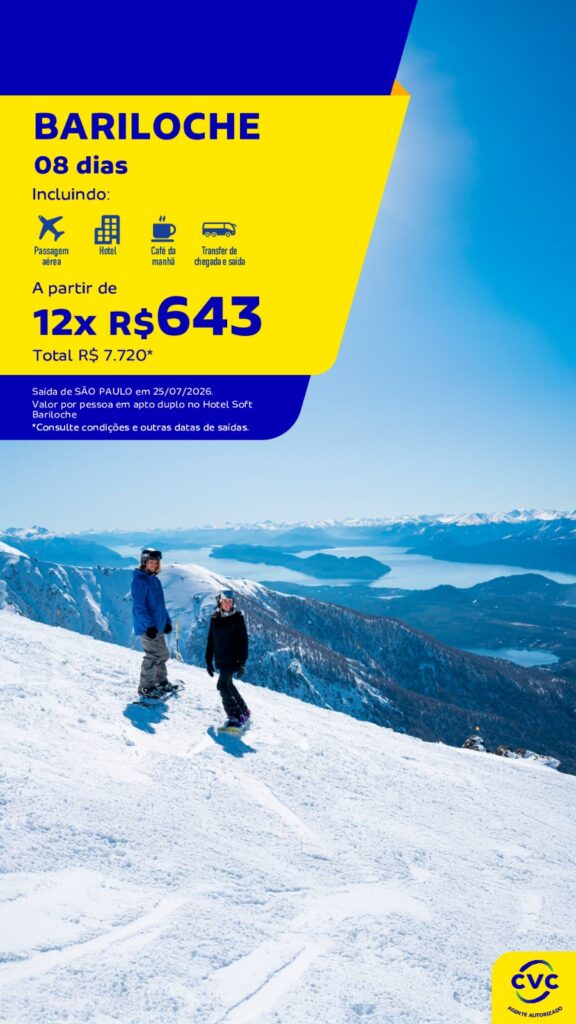 Bariloche 8 dias: neve e experiência completa