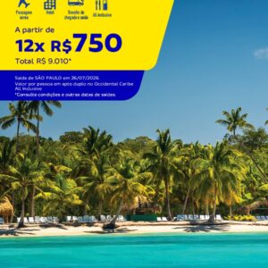 Punta Cana 8 dias: resort all inclusive com voos