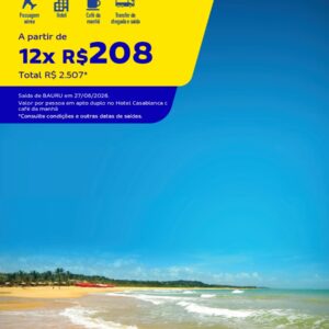 Pacote Porto Seguro 8 Dias com Aéreo + Hotel – Saída de Bauru